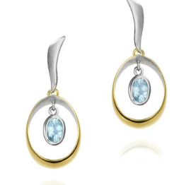 Blue Topaz Earrings