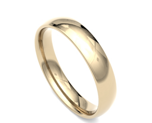 4mm Trad. Court in 9K Yellow Gold