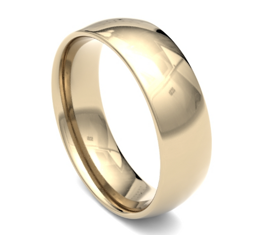 6mm Trad. Court in 9K Yellow Gold