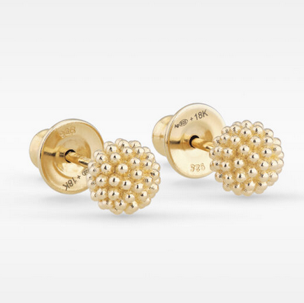 Gold Pixel Studs