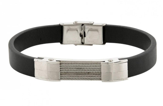 Black Leather Bracelet