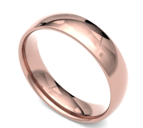 5mm Trad. Court in 9K Rose Gold