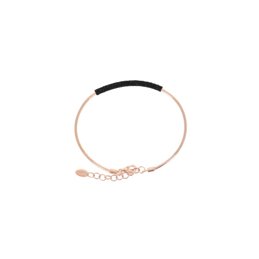 Carbon Dust Rose Gold Bracelet