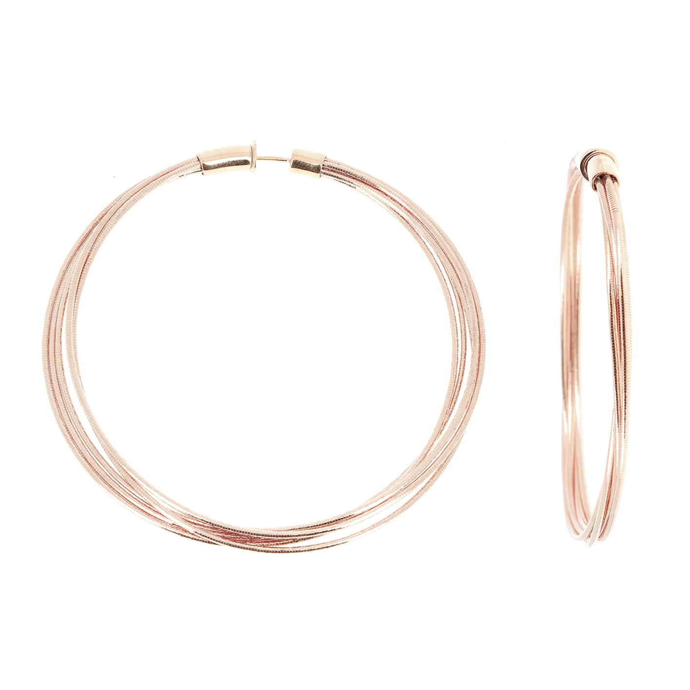 Rose Gold Hoops