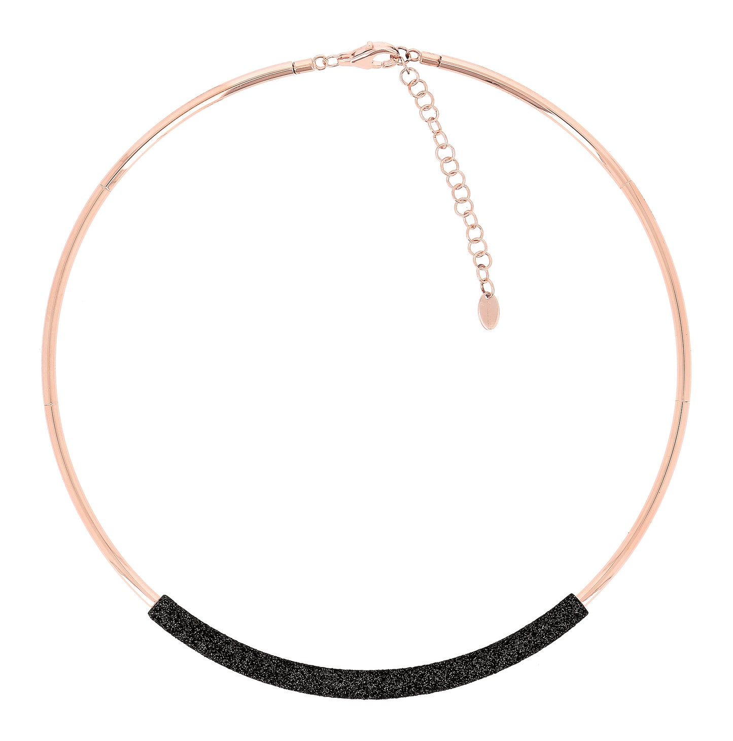 Rose Gold Carbon Dust Necklace