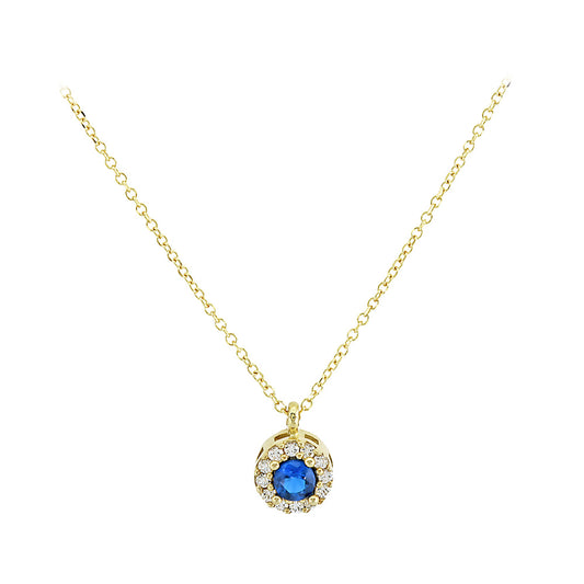 Blue Gemstone Necklace