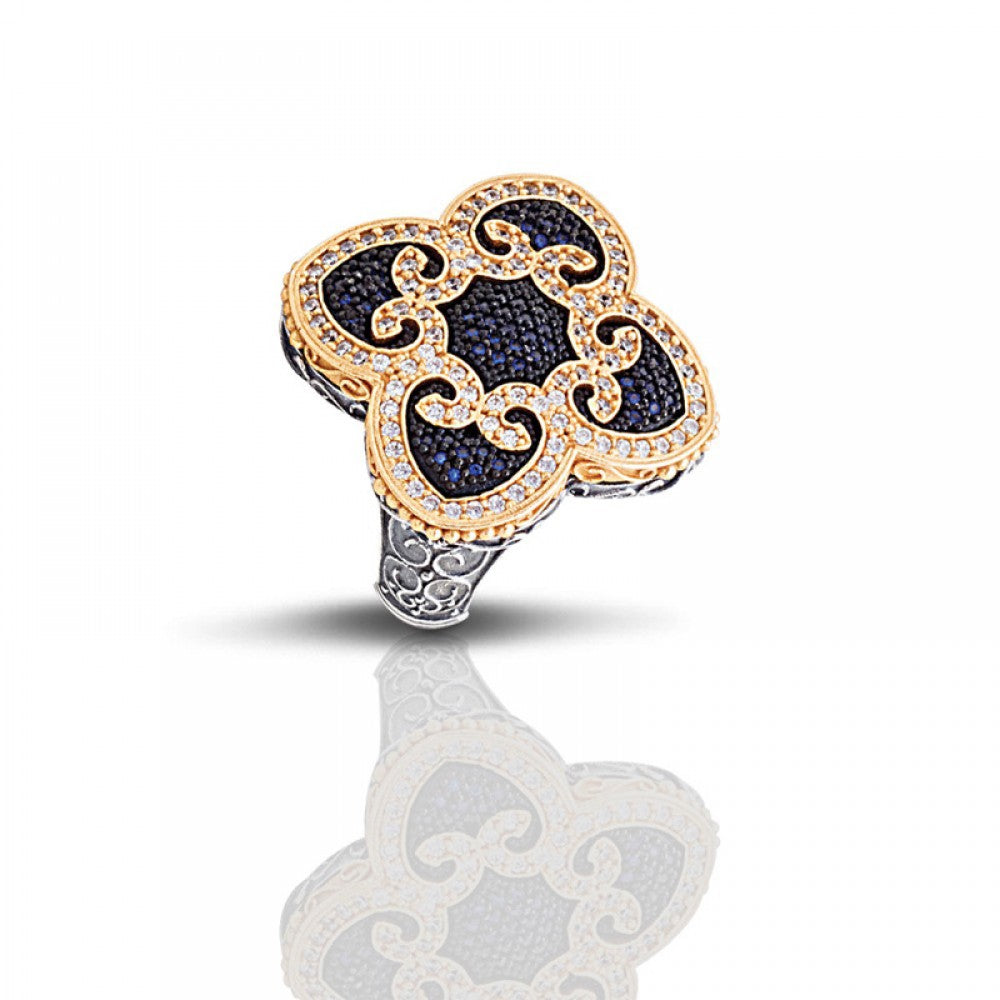 Designed Ring With Zircon Stones