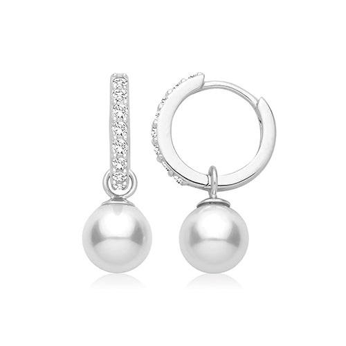 Pearl Hoop Earrings