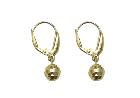 Gold Disco Ball Earrings