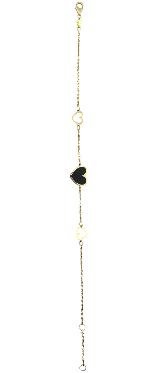 Black Heart Bracelet