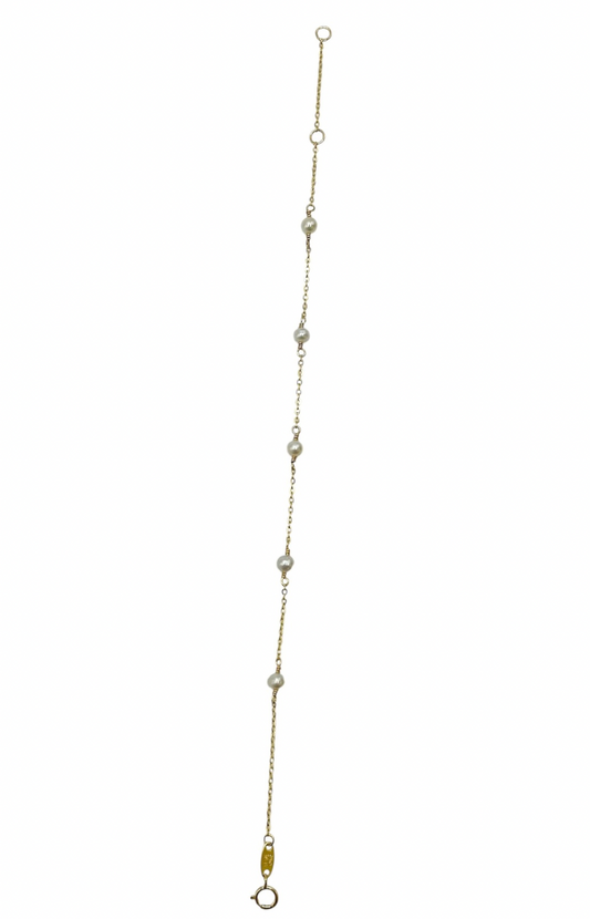 Gold Pearl Bracelet