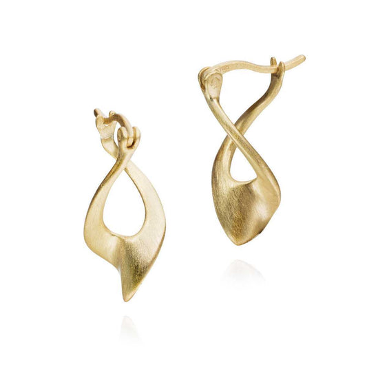 Yellow Gold Twist Earrings